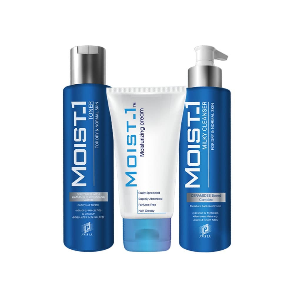 MOIST-1 CLEANSER+TONER+CREAM