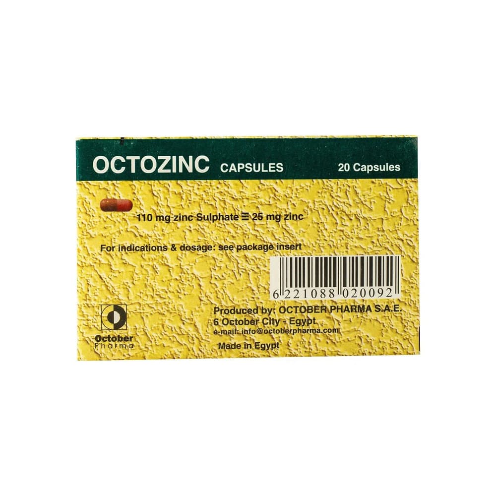 OCTOZINC 25MG 20CAP.